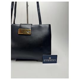 Givenchy-Vintage Givenchy Leather Bag Black-Black