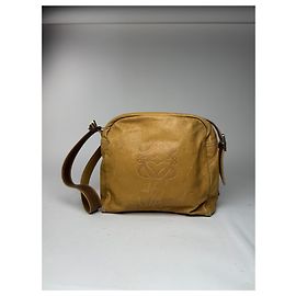 Autre Marque Bolsa de couro Loewe vintage marrom Amarelo