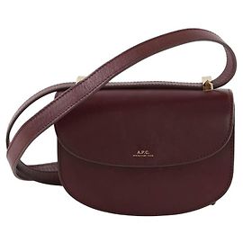 Apc Sac à bandoulière Geneve en cuir Bordeaux