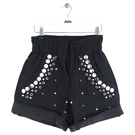 Isabel Marant Bermuda de algodão preto Preto