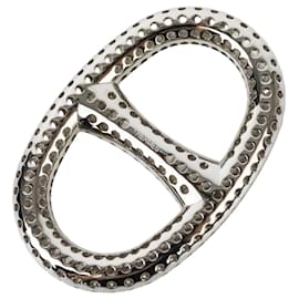 Hermès-Anneau de foulard Chaine d'Ancre Perfore d'Hermès-Argenté