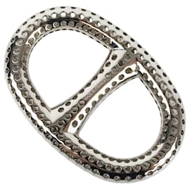 Hermès-Anneau de foulard Chaine d'Ancre Perfore d'Hermès-Argenté