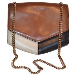 Sandro Tricolor Leather Handbag Multiple colors