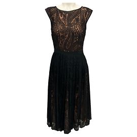 Vestido de renda preta sem mangas Michael Kors Preto