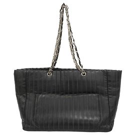 Chanel schwarze Lammleder Tote Bag Schwarz