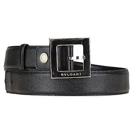 Bulgari BVLGARI Ledergürtel Schwarz