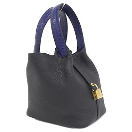 Hermès Borsa Hermes Picotin Lock Touch PM Blu