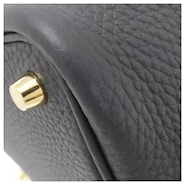 Hermès-Sac à main Hermes Picotin Lock Touch PM-Bleu