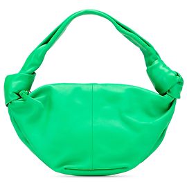 Borsa Bottega Veneta Mini Nappa Verde con Doppio Nodo Verde