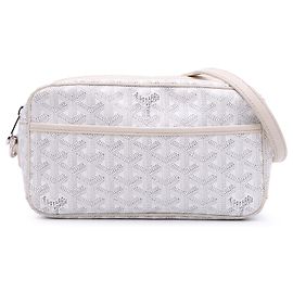 Borsa a tracolla Goyardine bianca Goyard Cap Vert Bianco