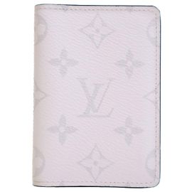 Louis Vuitton White Taigarama Pocket Organizer White