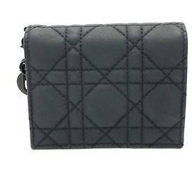 Christian Dior Lady Mini Wallet Black