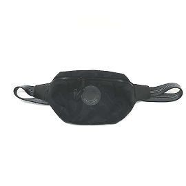 Marsupio in tela nera Burberry Nero