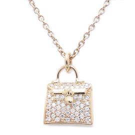 Hermès HERMES Amulett Kelly Halskette aus Roségold Andere