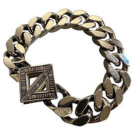 Christian Dior Palladium Metal Bracelet Silvery Silvery