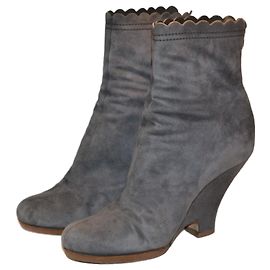 Miu Miu botines Gris