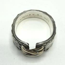 Hermès-Bague Hermes Mexique 54 en Argent 925-Argenté