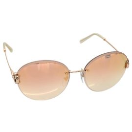 Bulgari Óculos de sol BVLGARI metal marrom Auth BA3102 Marrom