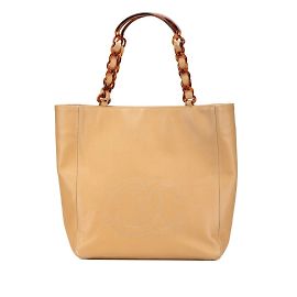 Sac à main Chanel Coco Mark Chain Beige