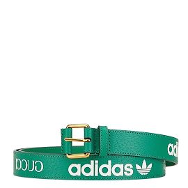 Cinto de couro verde Gucci x Adidas Verde