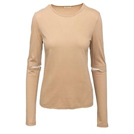 Camiseta con corte en el codo Helmut Lang Beige Otro