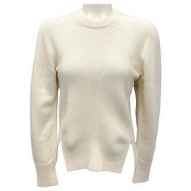 Ivory 2024 Chevron Pullover Sweater von Alexander McQueen Roh