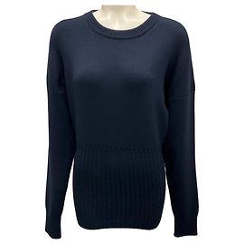Suéter de malha azul marinho com ombro caído Loewe Azul marinho