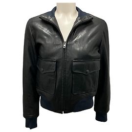 Schwarze Mila Lammleder Bomberjacke von Rag & Bone Schwarz