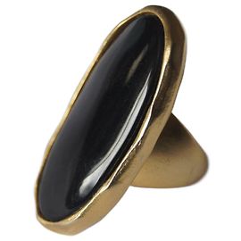 Kenneth Jay Lane Anelli Nero D'oro