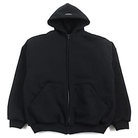 Balenciaga-Balenciaga Icon Hoodie Cotton Polyurethane-Black