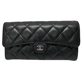 Chanel-Chanel Matelasse Long Wallet-Black