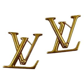 Pendientes de oro Louis Vuitton Dorado
