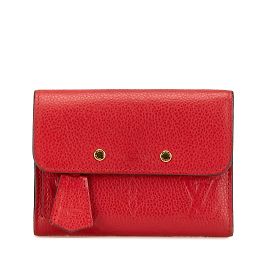 Louis Vuitton Monogram Empreinte Tri-fold Wallet Red Fuschia