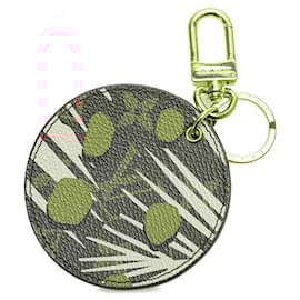 Louis Vuitton-Louis Vuitton Monogram Portocle Jungle Dot Bag Charm Keychain-Brown,Pink,Red