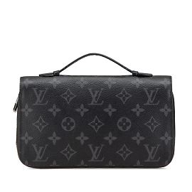 Louis Vuitton Monogram Eclipse Zippy XL Long Wallet Black