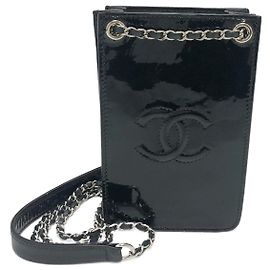 Borsa a spalla Chanel Coco Mark Pouch con catena Nero