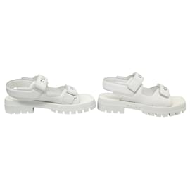 Céline-NEW CELINE CHUNKY SANDAL 45 346753338C.01OP 42 WHITE LEATHER-White