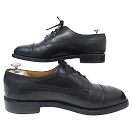JM Weston-JM WESTON DERBY SHOES 579 GISCARD TRIPLE SOLES 10.5E 44.5 L 45-Black