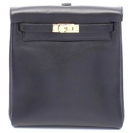 Hermès Hermes Kelly Ado PM Rucksack Schwarz Schwarz