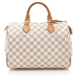 Bolso Speedy 30 Damier Azur de Louis Vuitton Azul