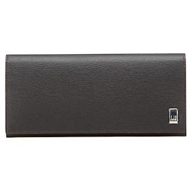 Alfred Dunhill Carteira longa em couro de bezerro Dunhill Sidecar Preto