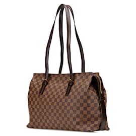 Louis Vuitton-Louis Vuitton Chelsea Damier 2way tote bag-Metallic,Bronze