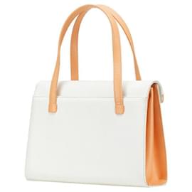 Givenchy-Givenchy 4G Logo Leather Handbag-White