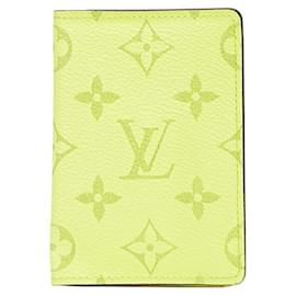 Louis Vuitton-Louis Vuitton Taigarama Pocket Organizer Card Case-Yellow