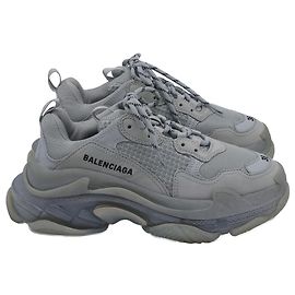 Balenciaga Triple S Sneakers mit transparenter Sohle aus grauem Polyester Grau