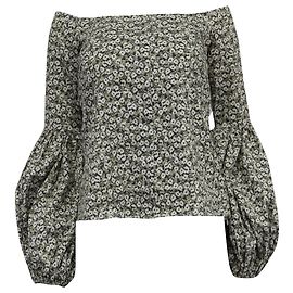Autre Marque Blusa Gisele off shoulder em algodão estampado floral da Caroline Constas Outro