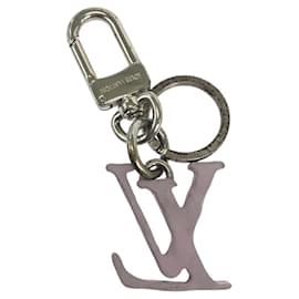 Louis Vuitton-Louis Vuitton Porte Cles LV Shape Stainless Steel Key Holder-Pink