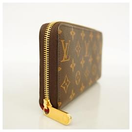 Louis Vuitton-Louis Vuitton Long Wallet Monogram Zippy M41896-Brown,Red