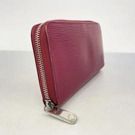Louis Vuitton-Louis Vuitton Long Wallet Epi Zippy M61858 in Fuchsia-Fuschia