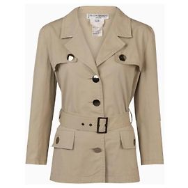 Yves Saint Laurent Saharienne 1985 Jacket Ivory Beige